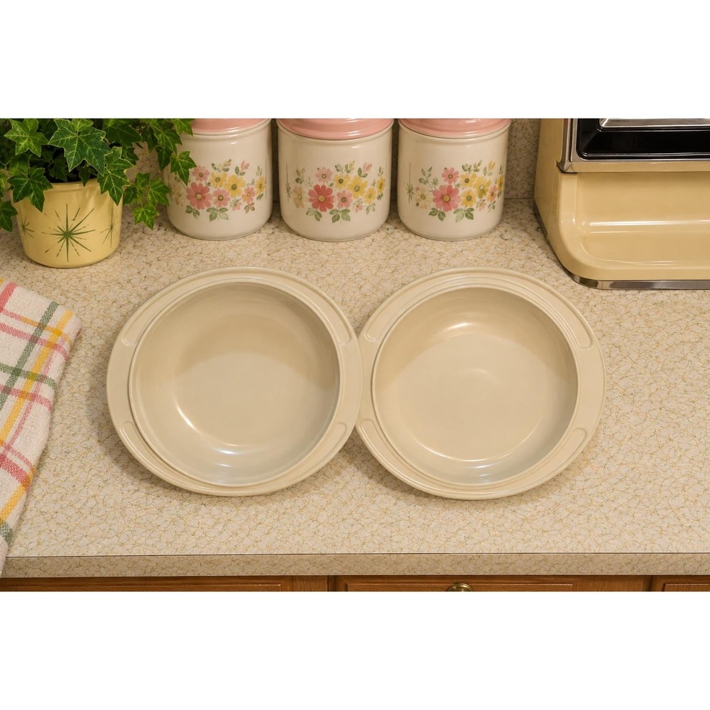 VTG Tupperware Ultra  Microwave Bowls Casserole  1 cup #1749  & 2 cups #1748
